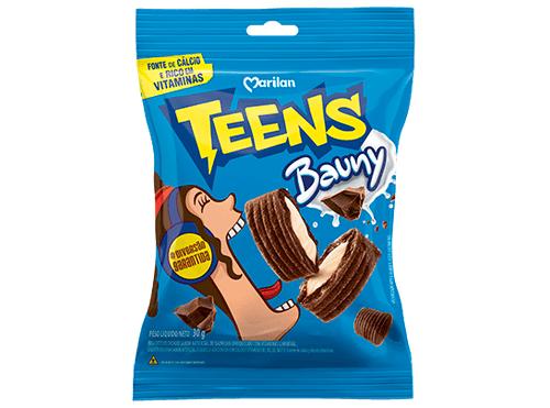 Biscoito Marilan Teens - Sabor Bauny