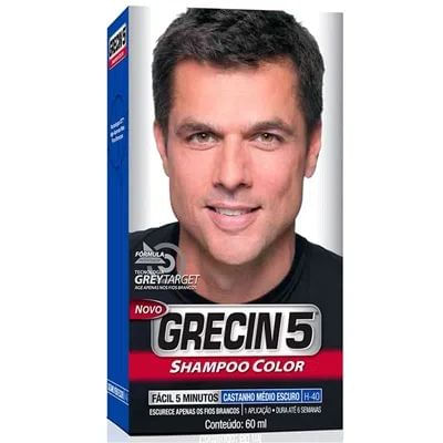 Shampoo Tonalizante Grecin 5 Castanho Médio Escuro - 60ml