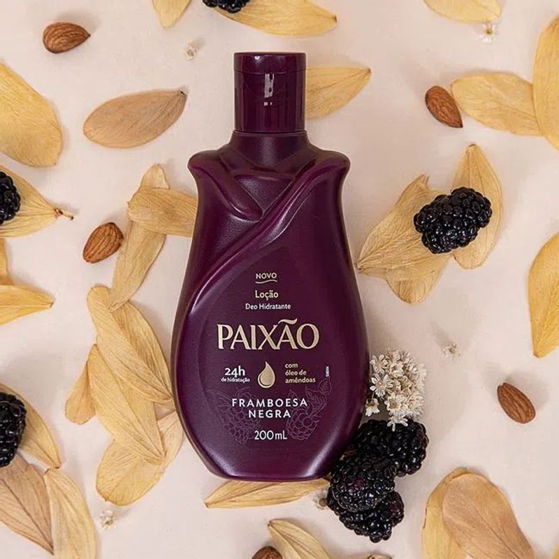 Hidratante Corporal Paixão Framboesa Negra - 200ml