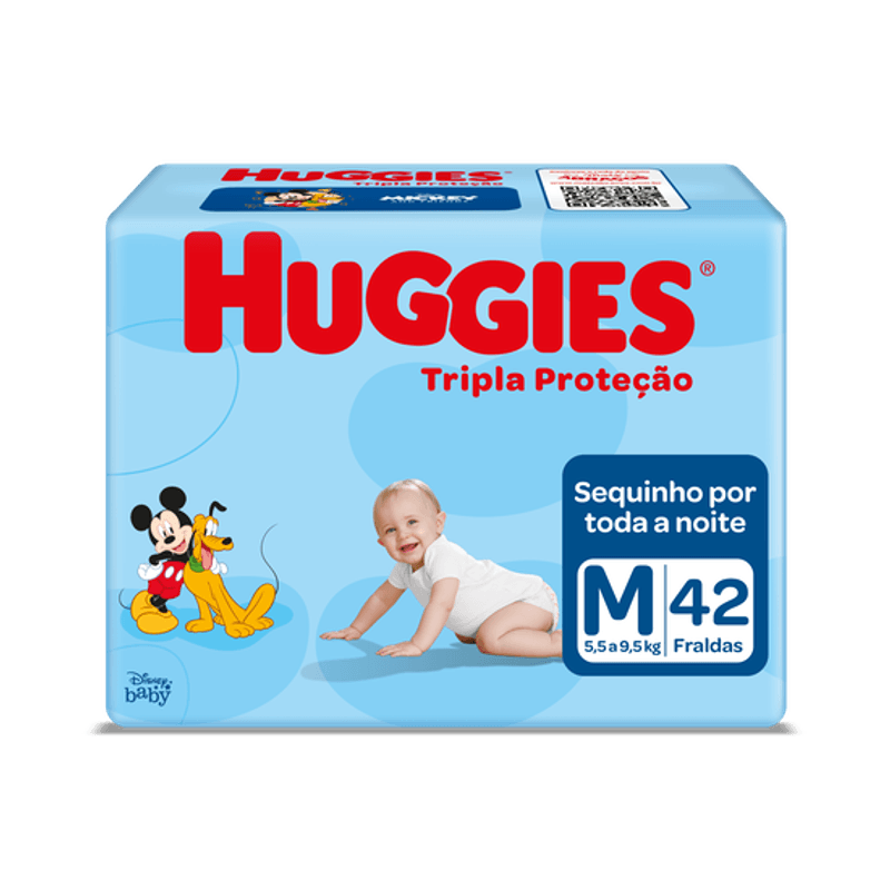 Fralda Huggies Tripla Proteção Tamanho M - 42 Uni