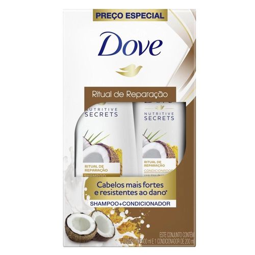 Kit Shampoo e Condicionador Dove - Ritual de Reparação