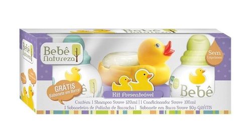 Kit Shampoo + Condicionador + Sabonete + Patinho - Bebê Natureza