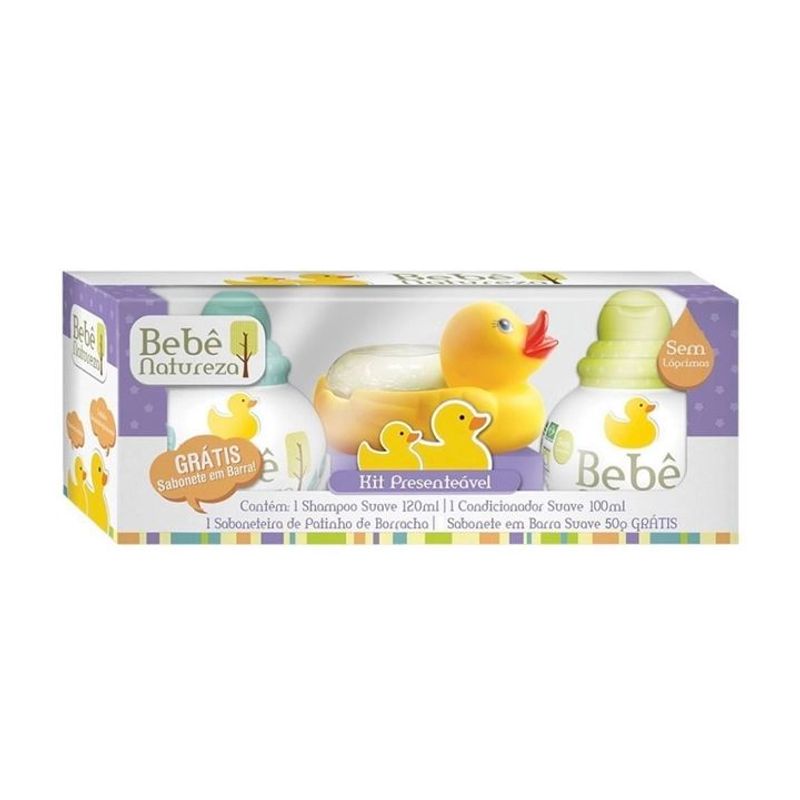 Kit Shampoo + Condicionador + Sabonete + Patinho - Bebê Natureza