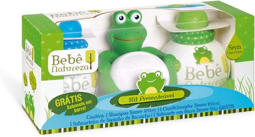 Kit Shampoo + Condicionador + Sabonete + Sapinho - Bebê Natureza