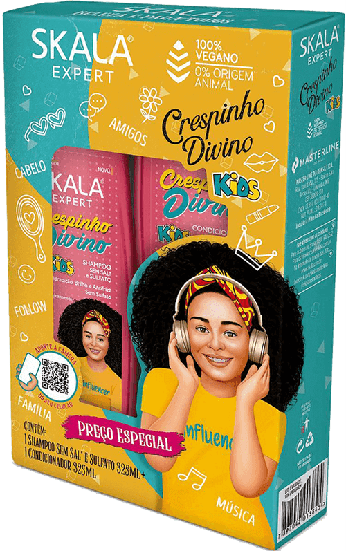 Kit Shampoo e Condicionador Crespinho Kids - Skala