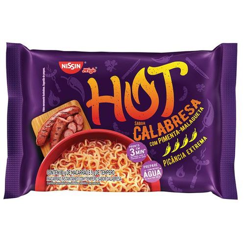 Macarrão Instantâneo Nissin Hot Calabresa - 85g