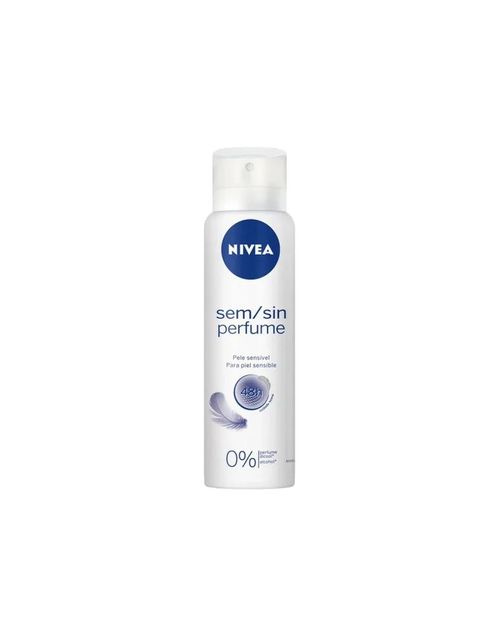 Desodorante Nivea Aerosol Feminino Sem Perfume Pele Sensível - 150ml