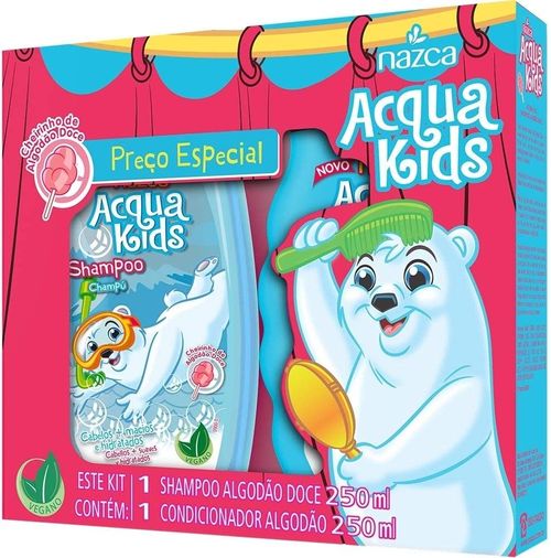 Kit Shampoo + Condicionador Algodão Doce - Acqua Kids