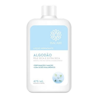 Loção Hidratante Algodão Isacare - 475ml