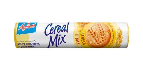 Biscoito Cereal Mix Aveia e Mel - 135g