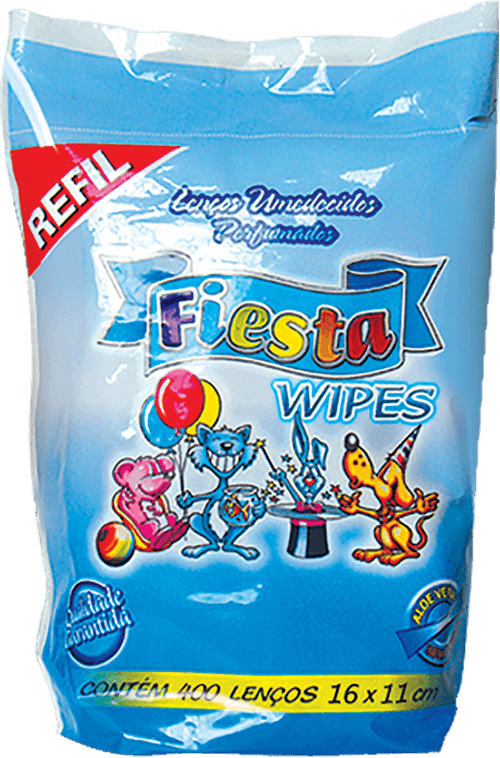 Lenços Umedecidos Fiesta Refil - 400 Uni