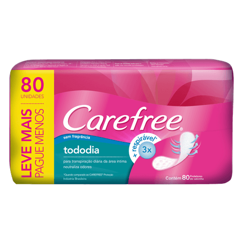 Absorvente Carefree Todo Dia - 80 uni