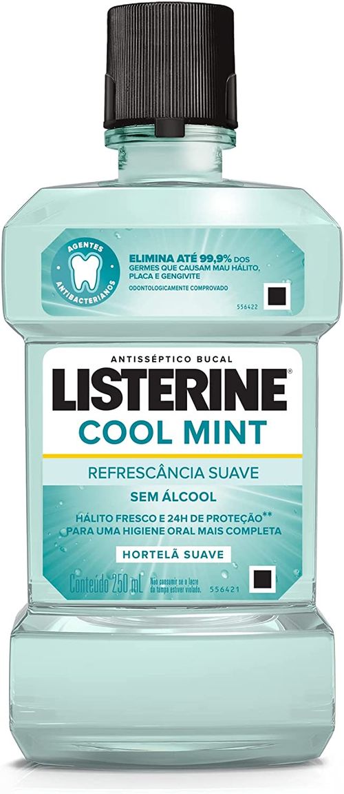 Enxaguante Bucal Listerine Cool Mint Sem Álcool - 250ml