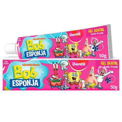 Creme Dental Infantil Dentil Bob Esponja Tutti Frutti - 50g