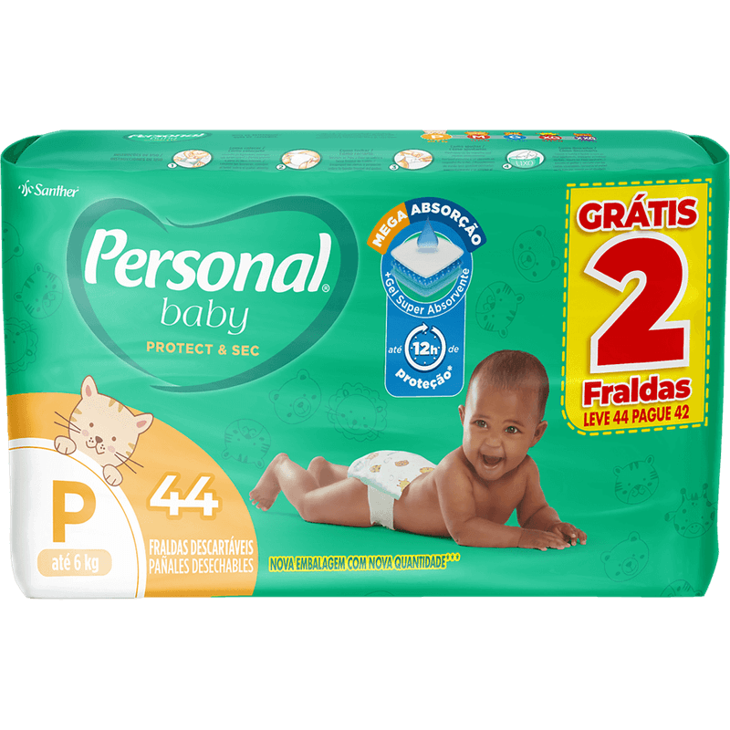 Fraldas Personal Baby Protect & Sec G