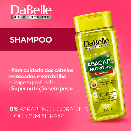 Kit Shampoo e Condicionador - DaBelle Abacate Nutritivo