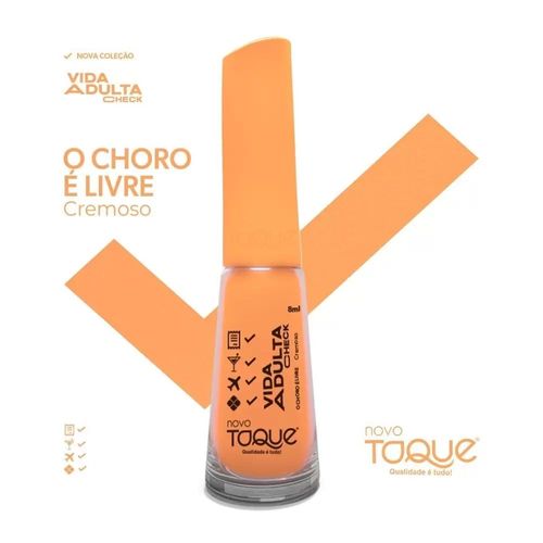 Esmalte Novo Toque - O Choro é Livre Cremoso