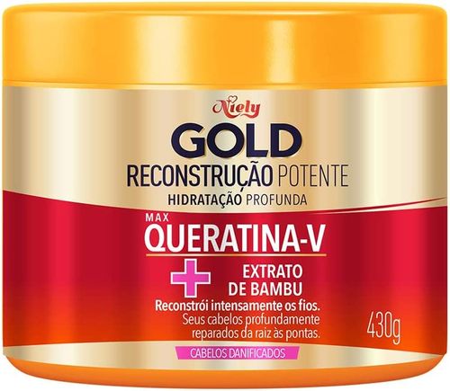 Máscara Niely Gold Queratina Reconstrução - 430g