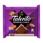 Barra de Chocolate Talento Amêndoas e Passas - 85g