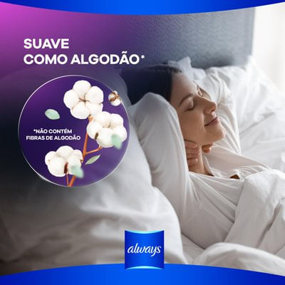 Absorvente Always Noites Tranquilas Cobertura Suave Com Abas - 16 uni
