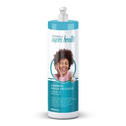 Creme de Pentear Cabelos Crespo Água De Coco Probelle - 800ml
