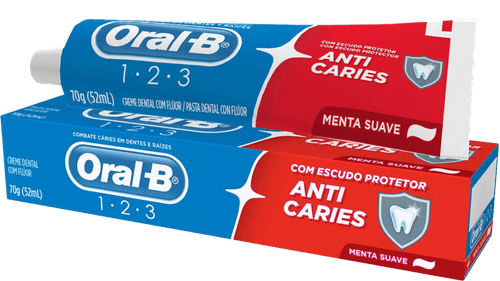 Creme Dental Oral-B 123 Anticáries - 70g