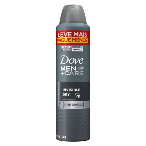 Desodorante Dove Men Aerosol Invisible Dry - 250ml
