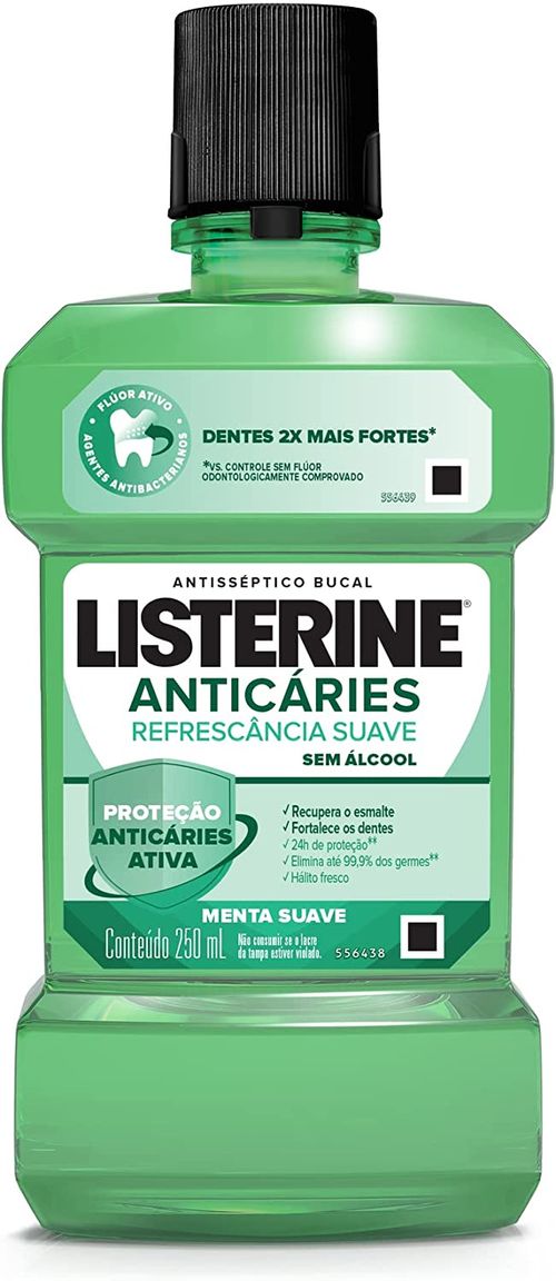 Enxaguante Bucal Listerine Anticaries - 250ml