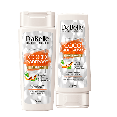 Kit Shampoo e Condicionador - DaBelle Coco Poderoso
