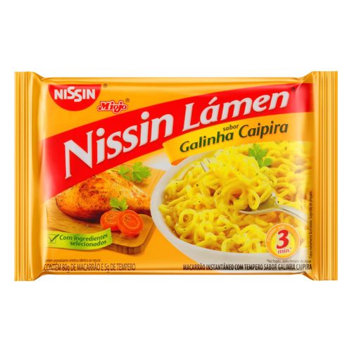Macarrão Instantâneo Nissin Lámen Galinha Caipira - 85g
