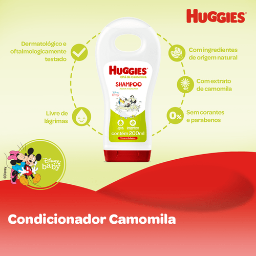 Condicionador Infantil Huggies Chá de Camomila - 200ml
