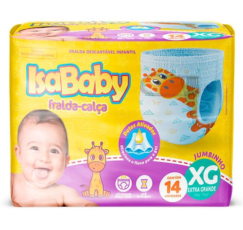 Fralda Calça IsaBaby Jumbinho Tamanho XG - 14 Uni
