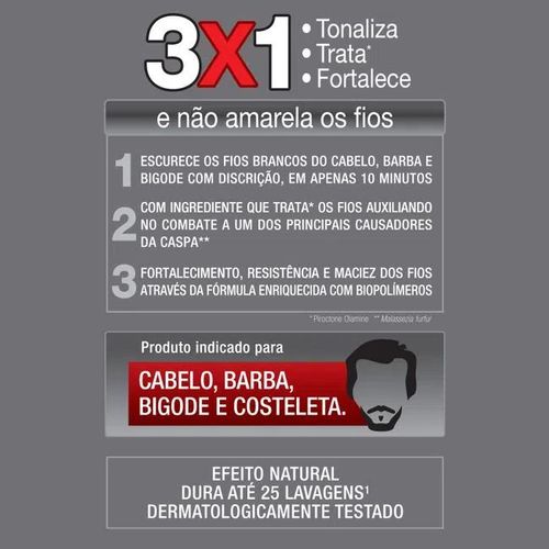 Tonalizante Biocolor Homem - Redução de Grisalhos