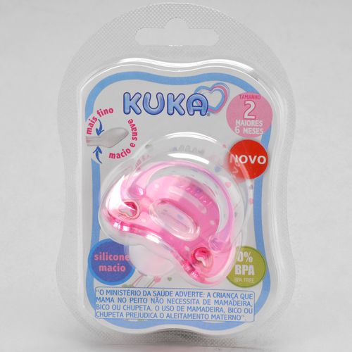 Chupeta Elegance Plus Rosa Tamanho 2 - Kuka