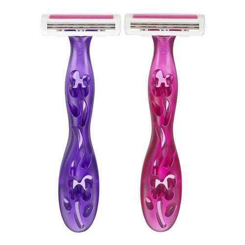 Aparelho de Depilar BIC Soleil Rosa e Roxo - 2 Uni