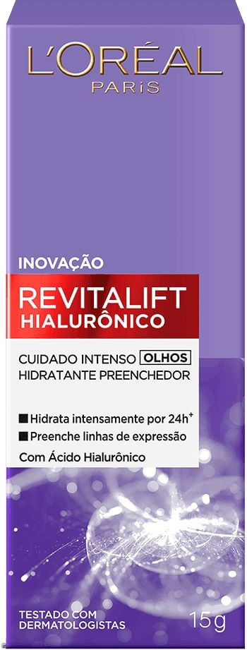 Creme Cuidado Intenso dos Olhos Revitalift Hialurônico - Loreal