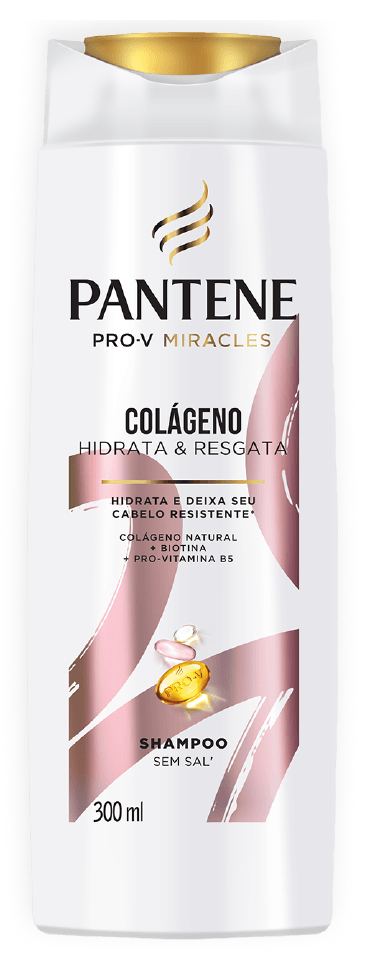 Shampoo Pantene Colágeno Hidrata e Resgata - 300ml
