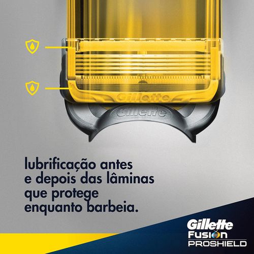 Carga Aparelho de Barbear Gillette Fusion Proshield - 2 Uni