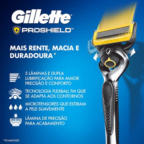 Aparelho de Barbear Gillette Fusion Proshield - 1 Uni