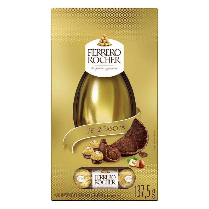 Ovo de Páscoa Ferrero Rocher Caixa - 137,5g