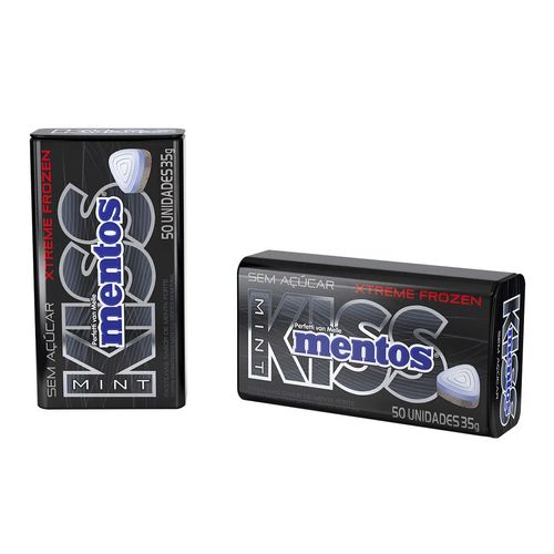Pastilha Mentos Kiss Xtreme Frozen Menta Forte - 35g