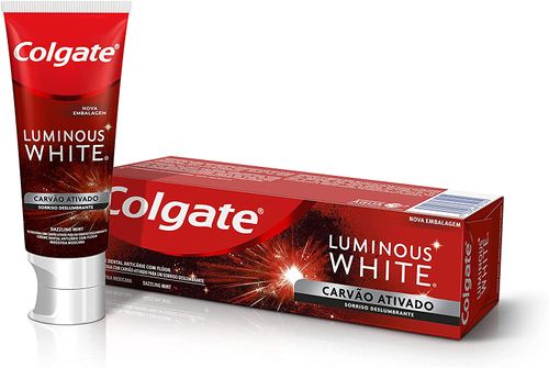 Creme Dental Colgate Luminous White Carvão Ativado - 70g