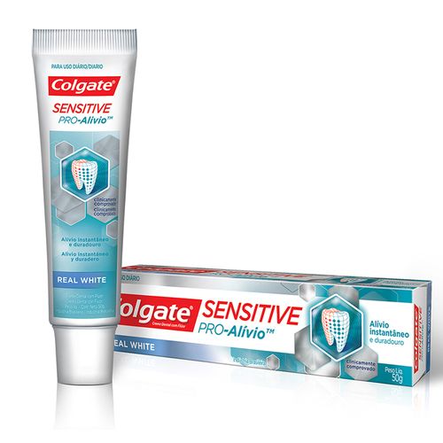 Creme Dental Colgate Sensitive Pro Alívio Real White - 50g