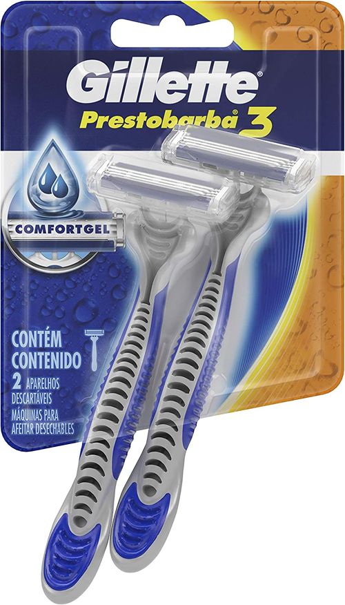 Aparelho de Barbear Gillette Prestobarba3 - 2 Uni