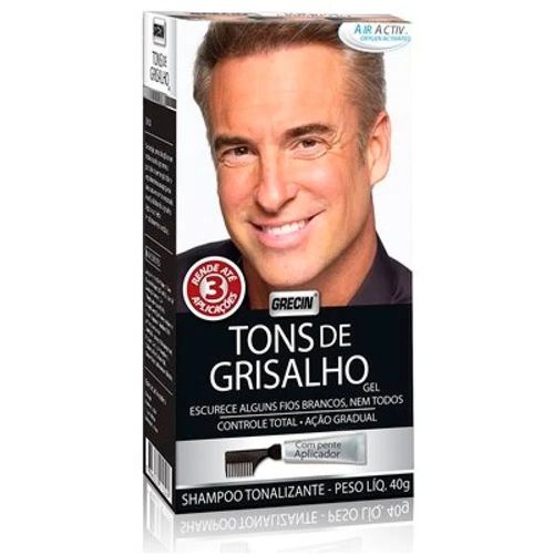 Shampoo Tonalizante Grecin Tons de Grisalhos - 40g