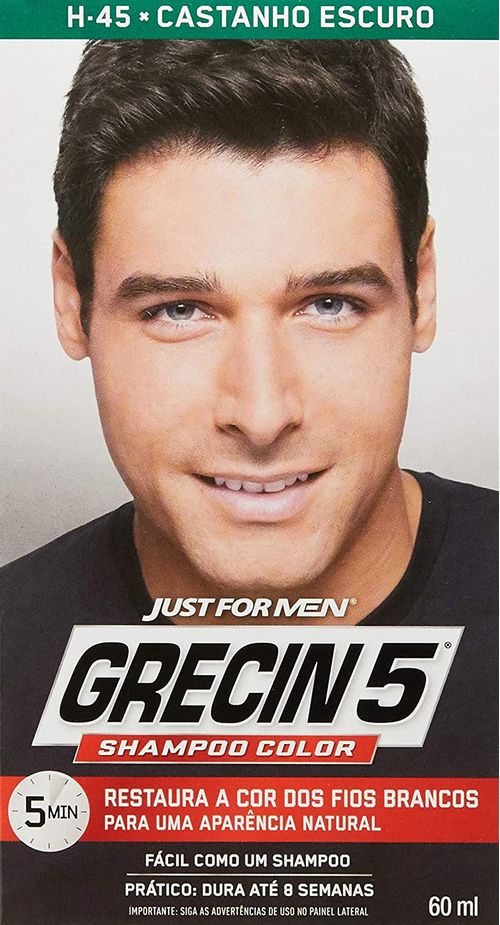 Shampoo Tonalizante Grecin 5 Castanho Escuro - 60ml
