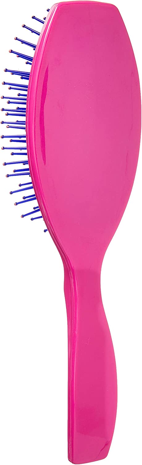 Escova de Cabelo Pink Oval Almofadada - Ricca