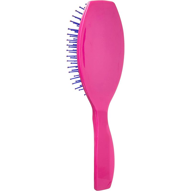 Escova de Cabelo Pink Oval Almofadada - Ricca