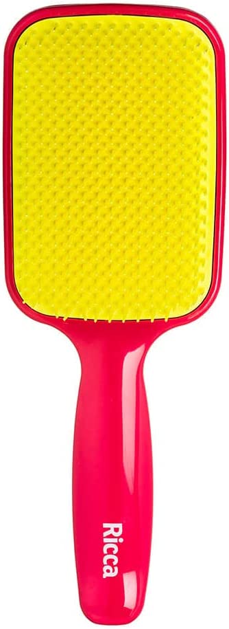 Escova de Cabelo Pink Raquete Flex Ricca