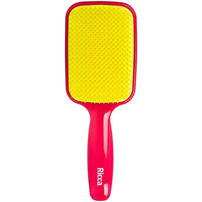 Escova de Cabelo Pink Raquete Flex - Ricca